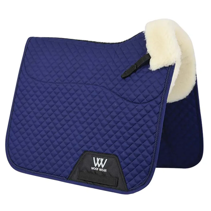 Woof Wear Dressage Sheepskin Pad - Navy - Full